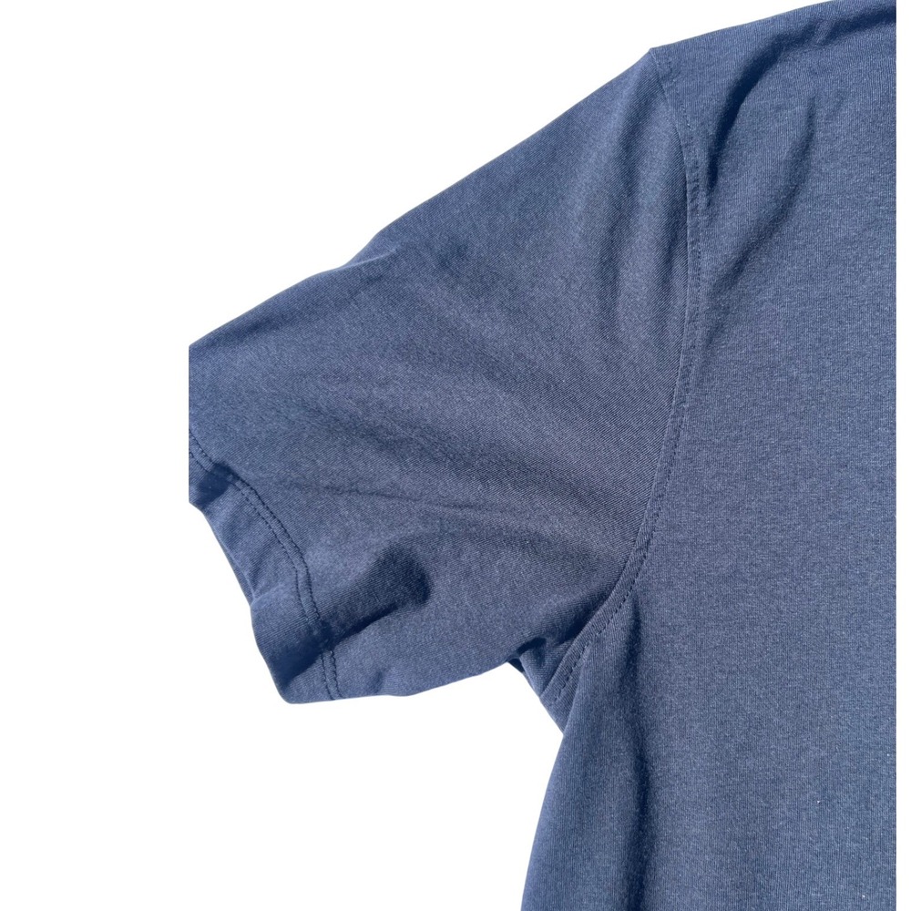 Volcom Mens Navy Blue Short Sleeve Stone Logo Polo Shirt Size Small - Picture 4 of 6